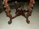 Stunning Antique Victorian Marble Top Lamp Table W/amazing Carved Base 1800-1899 photo 1
