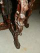 Stunning Antique Victorian Marble Top Lamp Table W/amazing Carved Base 1800-1899 photo 2
