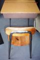 Vintage Heywood Wakefield Wood & Metal School Desk Post-1950 photo 1