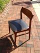 Beauitful Mid - Century Modern Wood & Leather Chairs,  Set Of 5 Post-1950 photo 9