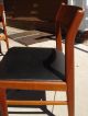 Beauitful Mid - Century Modern Wood & Leather Chairs,  Set Of 5 Post-1950 photo 3