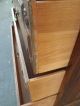 51044 Feudal Oak Carved Dresser Chest Post-1950 photo 10