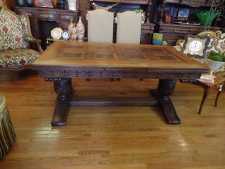 Antique French Refectory Dining Table photo