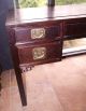 Vintage 50s Chinese Rosewood Desk Post-1950 photo 3