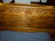 Antique Oak Bed (full Size) Ornate Carvings Refinished Made In Usa (pa. ) 1900-1950 photo 1