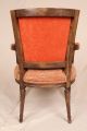 Pair Of French Louis Xvi Antique Style Upholstered Carved Fauteuil Arm Chairs Post-1950 photo 7
