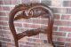 Pair Of Antique Victorian Balloon Rose Back Carved Chairs Needlepoint 1800-1899 photo 4