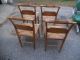 Hitchcock Set Of 4 Maple Stenciled Rush Seat Dining Chairs Post-1950 photo 6