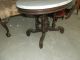 Fabulous Antique Victorian Marble Top Coffee Table W/carved Base 1800-1899 photo 3