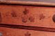 Antique American Miniature Chest Of Drawers Hand Painted Decoration Early Doll 1800-1899 photo 5