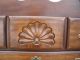 43200 Queen Anne Shell Carved Cherry 2 Pc High Chest Highboy Dresser Post-1950 photo 2