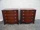 Pair Of Mahogany Small Dressers / Large Night Tables By White 2698 1900-1950 photo 1