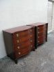 Pair Of Mahogany Small Dressers / Large Night Tables By White 2698 1900-1950 photo 3