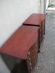 Pair Of Mahogany Small Dressers / Large Night Tables By White 2698 1900-1950 photo 4