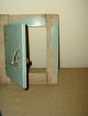 Antique Shabby Painted Small Cabinet Door Labeled Kitchen Kraft Art Deco Styling Unknown photo 1