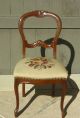 Vintage French Provincial Chair Needlepoint Solid Wood French Country Post-1950 photo 1