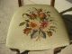 Vintage French Provincial Chair Needlepoint Solid Wood French Country Post-1950 photo 4