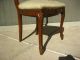 Vintage French Provincial Chair Needlepoint Solid Wood French Country Post-1950 photo 5