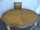 French Painted Cherry Dining Table With 1 Leaf 1811 Post-1950 photo 2