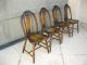 Set Of Four Solid Wood Antique Chairs By Phoenix Chair Co. 1900-1950 photo 1