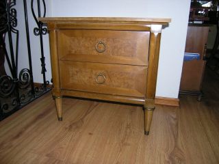 American By Martinsville Mid Century Hallway Entrance/end Table With Drawers photo