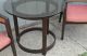 Mid Century Modern Dunbar Side Table With Circle Glass Top Vintage Design Knoll Post-1950 photo 10