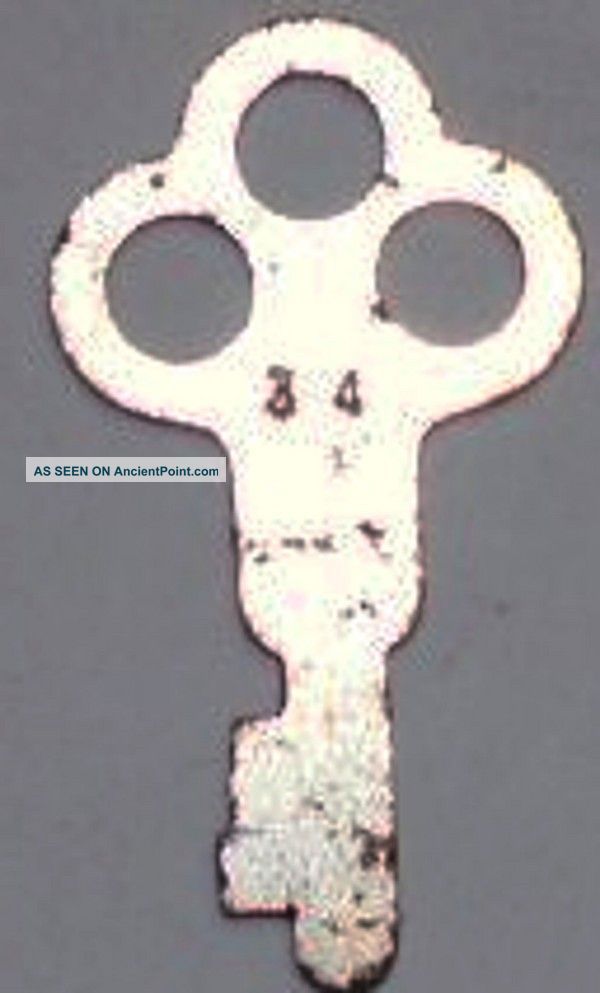 Antique Steamer Trunk Key Flat Key 34 Yale & Towne 1800-1899 photo