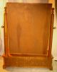 Vintage Hand Crafted Maple Shaving Dresser Vanity Mirror W/ Dovetailed Drawers Post-1950 photo 3