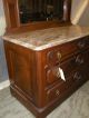Pair Of Marble Top Victorian Antique Bedroom Dressers With Mirror Unknown photo 5