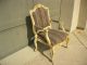 Vintage French Provincial Style Arm Chair Country Cottage Chic Shabby Distressed Post-1950 photo 2