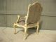 Vintage French Provincial Style Arm Chair Country Cottage Chic Shabby Distressed Post-1950 photo 3