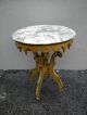 French Mahogany Marble - Top Side Table By Victorian 2165 Post-1950 photo 1