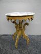 French Mahogany Marble - Top Side Table By Victorian 2165 Post-1950 photo 2