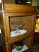 Antique Oak Bookcase Barrister,  Lawyers,  Stacking 1/2 Size Globe Maceys Made Usa 1900-1950 photo 3