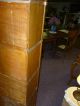 Antique Oak Bookcase Barrister,  Lawyers,  Stacking 1/2 Size Globe Maceys Made Usa 1900-1950 photo 6