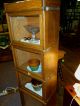 Antique Oak Bookcase Barrister,  Lawyers,  Stacking 1/2 Size Globe Maceys Made Usa 1900-1950 photo 8