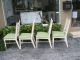 4 Vintage Chairs Faux Bamboo Hollywood Regency Faux Chinese Chippendale Style Post-1950 photo 1