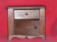Antique 19th C.  Child ' S Toy Doll Sized Pine Wood Wash Stand Commode Cabinet 1800-1899 photo 1
