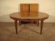 Vintage Baker French Collection Walnut Dining Table W/ Two 18 