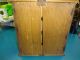 Antique 19th C Wood Wooden Primitive Pine Spice Wall Mount Box Cabinet 1800-1899 photo 2