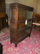 Antique Lundstrom Lawyers Stacking Mission Oak Bookcase Cabinet 1900-1950 photo 1