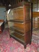 Antique Lundstrom Lawyers Stacking Mission Oak Bookcase Cabinet 1900-1950 photo 8