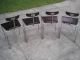 4 Vintage Modern Thong Side Chairs From Hot House Lot 3 Post-1950 photo 5
