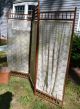 Circa 50 ' S Solid Oak Tri - Sectioned Room Divider: Orig.  Antique French Lace Other photo 1