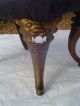 Antique Victorian Cast Iron Ornate Legs And Needlepoint Top 1800-1899 photo 3