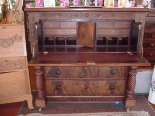Cica 1850 Butler Chest And Desk,  Mahogany Wood photo