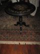 Rare Antique Victorian Hand Painted Black Marble/slate Top Table 1800-1899 photo 2