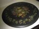 Rare Antique Victorian Hand Painted Black Marble/slate Top Table 1800-1899 photo 4