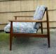 Antq Danish Modern Mid Century Baumritter Solid Walnut Lounge Chair Exclnt Cond Post-1950 photo 9