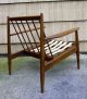 Antq Danish Modern Mid Century Baumritter Solid Walnut Lounge Chair Exclnt Cond Post-1950 photo 4